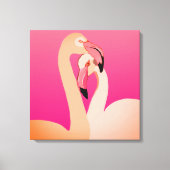 Flamingos kunst aan de muur canvas afdruk (Voorkant)