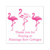 Flamingo's Kust Strand Bedrijf Aangepaste Dank Je Zelfinktende Stempel (Design)