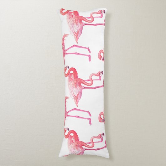 Flamingos Lichaamskussen (Voorkant Verticaal)