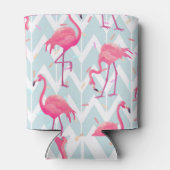 Flamingo's Lichtgrijs: tropisch. Blikjeskoeler (Achterkant)