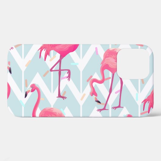 Flamingo's Lichtgrijs:  tropisch. Case-Mate iPhone Case (Achterkant (horizontaal))