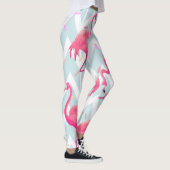Flamingo's Lichtgrijs:  tropisch. Leggings (Rechts)