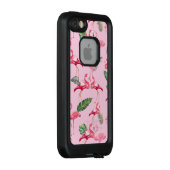 Flamingo's Liefde Patroon 5 LifeProof iPhone Hoesje (Achterkant / rechts)