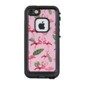 Flamingo's Liefde Patroon 5 LifeProof iPhone Hoesje (Achterkant)
