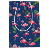 Flamingos Love Pattern 2 Medium Cadeauzakje (Voorkant)