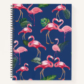 Flamingos Love Pattern 2 Notitieboek (Voorkant)