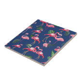 Flamingos Love Pattern 2 Tegeltje (Zijkant)