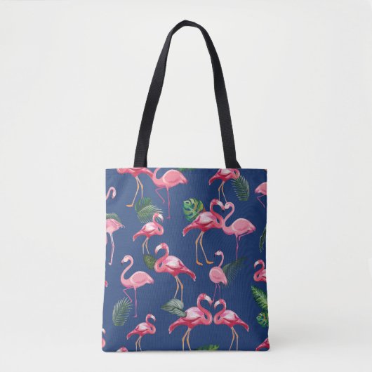 Flamingos Love Pattern 2 Tote Bag (Voorkant)
