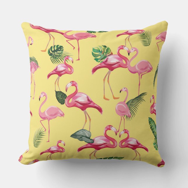 Flamingos Love Pattern 3 Kussen (Voorkant)