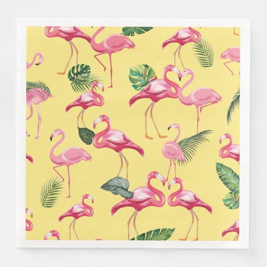 Flamingos Love Pattern 3 Servet (Voorkant)
