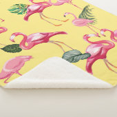 Flamingos Love Pattern 3 Sherpa Deken (3/4)