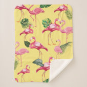 Flamingos Love Pattern 3 Sherpa Deken (Voorkant)
