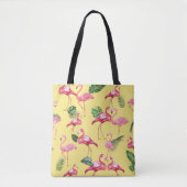 Flamingos Love Pattern 3 Tote Bag (Voorkant)