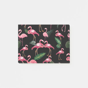 Flamingos Love Pattern 4 Post-it® Notes