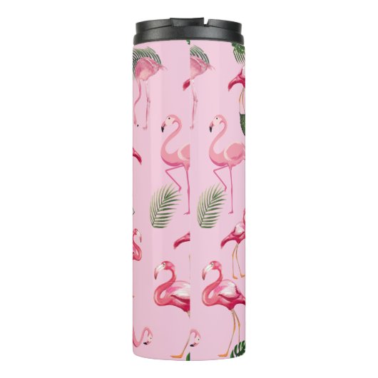 Flamingos Love Pattern 5 Thermosbeker (Achterkant)