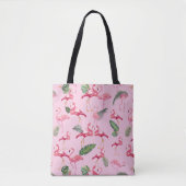 Flamingos Love Pattern 5 Tote Bag (Voorkant)