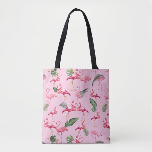 Flamingos Love Pattern 5 Tote Bag (Voorkant)