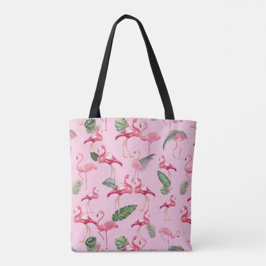 Flamingos Love Pattern 5 Tote Bag (Achterkant)
