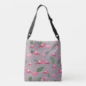 Flamingos Love Pattern 6 Crossbody Tas (Achterkant)