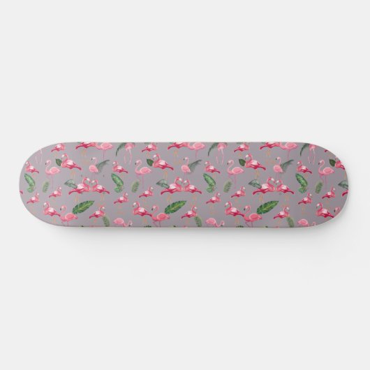 Flamingos Love Pattern 6 Persoonlijk Skateboard (Horizontaal)