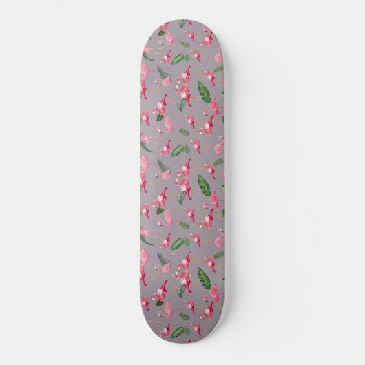 Flamingos Love Pattern 6 Persoonlijk Skateboard (Voorkant)