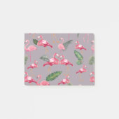 Flamingos Love Pattern 6 Post-it® Notes (Voorkant)