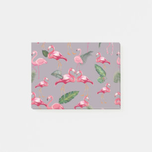 Flamingos Love Pattern 6 Post-it® Notes