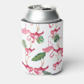 Flamingos Love Pattern Blikjeskoeler (Blikje Achterkant)