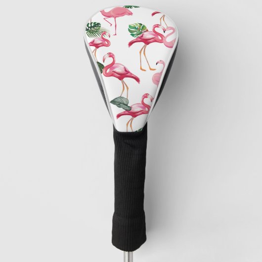 Flamingos Love Pattern Golfheadcover (Voorkant)