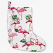 Flamingos Love Pattern Kleine Kerstsok (Voorkant)