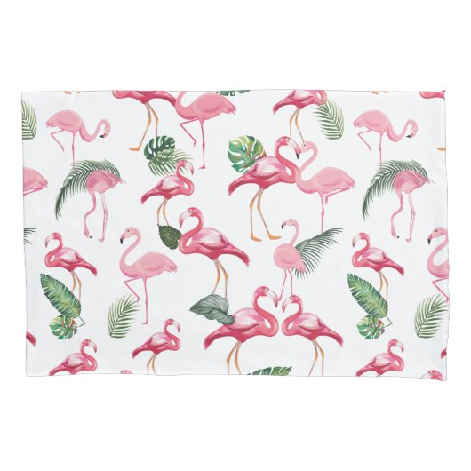 Flamingos Love Pattern Kussensloop (Voorkant)