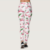 Flamingos Love Pattern Leggings (Achterkant)