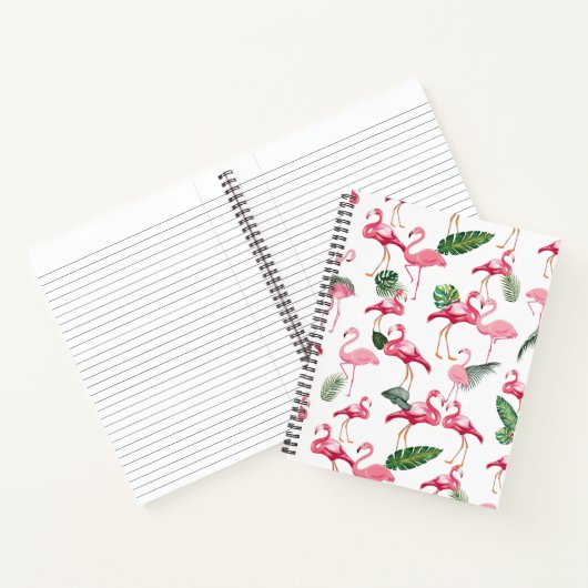 Flamingos Love Pattern Notitieboek (Binnen)