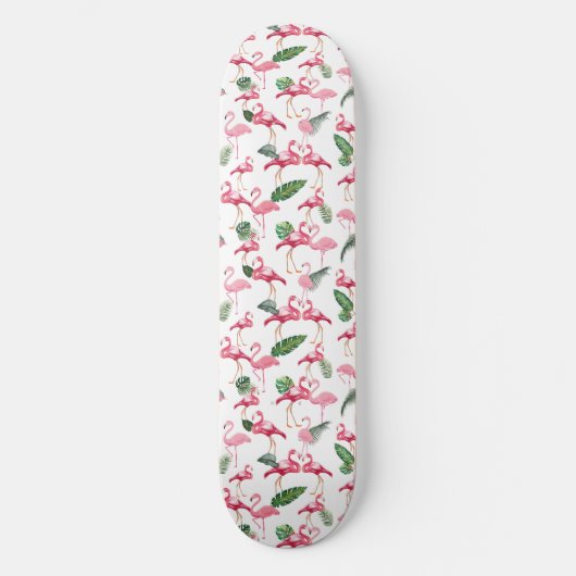 Flamingos Love Pattern Persoonlijk Skateboard (Voorkant)