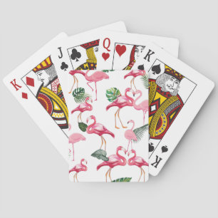 Flamingos Love Pattern Pokerkaarten