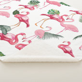 Flamingos Love Pattern Sherpa Deken (3/4)