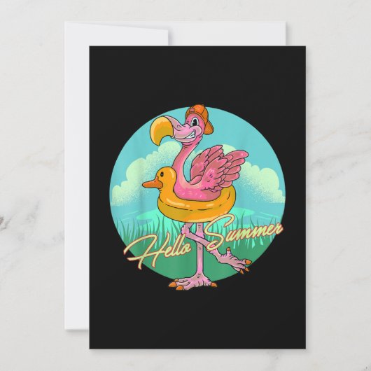 Flamingos Lover - Flamingo Ready for Summer Save The Date (Voorkant)