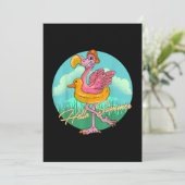 Flamingos Lover - Flamingo Ready for Summer Save The Date (Staand voorkant)