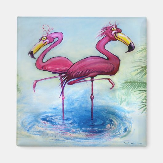 Flamingos Magneet (Voorkant)