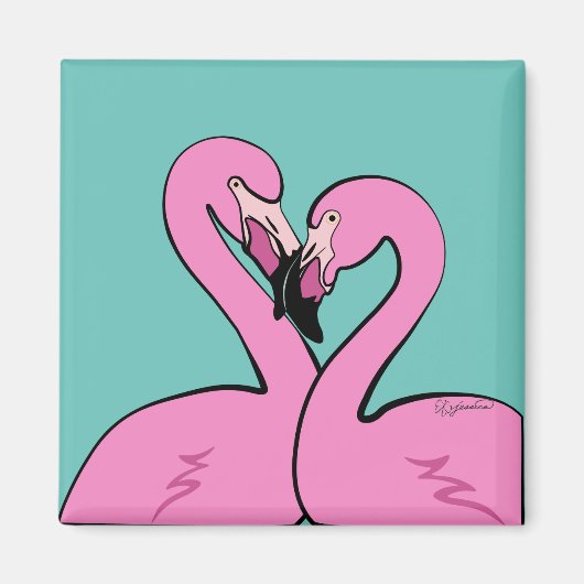 Flamingos Magnet (Voorkant)