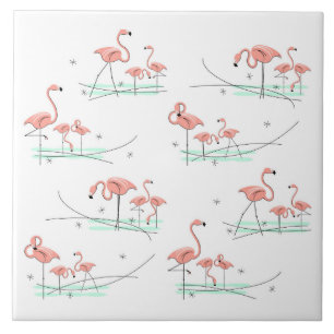 Flamingos Meertegels Tegeltje