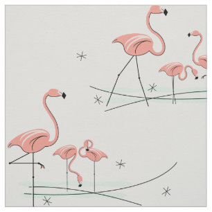 Flamingos Meervoudig patroon Stof