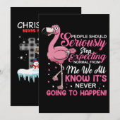 Flamingos | Mensen moeten ophouden normaal te verw Save The Date (Voorkant / Achterkant)