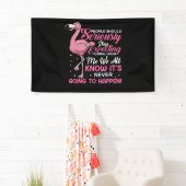 Flamingos | Mensen moeten ophouden normaal te verw Spandoek (Insitu)