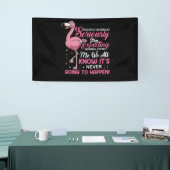 Flamingos | Mensen moeten ophouden normaal te verw Spandoek (Beurs)