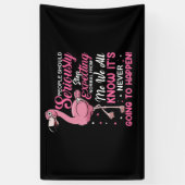 Flamingos | Mensen moeten ophouden normaal te verw Spandoek (Verticaal)