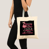Flamingos | Mensen moeten ophouden normaal te verw Tote Bag (Voorkant (product))