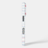 Flamingo's met Bloemen op Waterverf Strepen Case-Mate iPhone Case (Achterkant / Rechts)