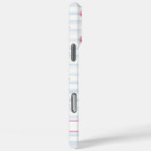 Flamingo's met Bloemen op Waterverf Strepen Case-Mate iPhone Case (Achterkant / Rechts)