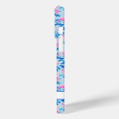 Flamingo's met Roze Bloemen Monogram Case-Mate iPhone Case (Achterkant / Links)